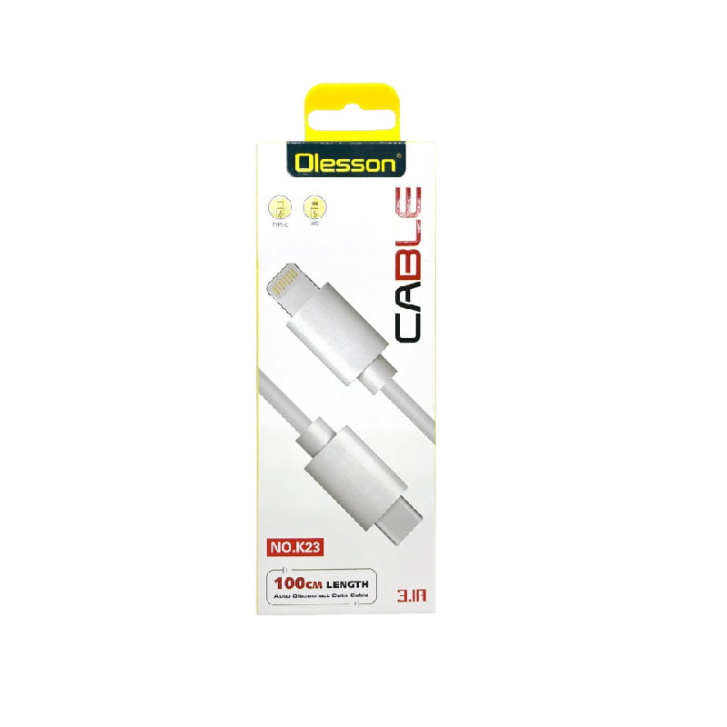 Olesson Καλώδιο Δεδομένων Type-C σε Lightning IOS 1m 3.1A NO.K23 - Data Cable