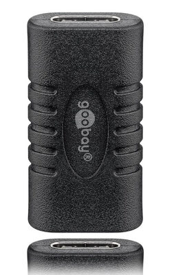 GOOBAY αντάπτορας USB-C 45401, θηλυκό σε θηλυκό, 5Gbit/s, 60W, μαύρος