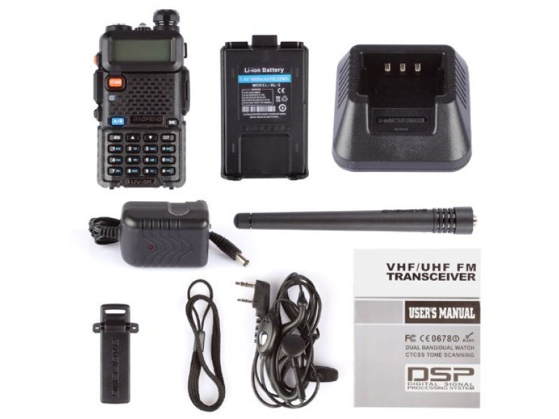 Φορητός πομποδέκτης - UHF/VHF - 5.8W - UV-5R - Baofeng - 463005