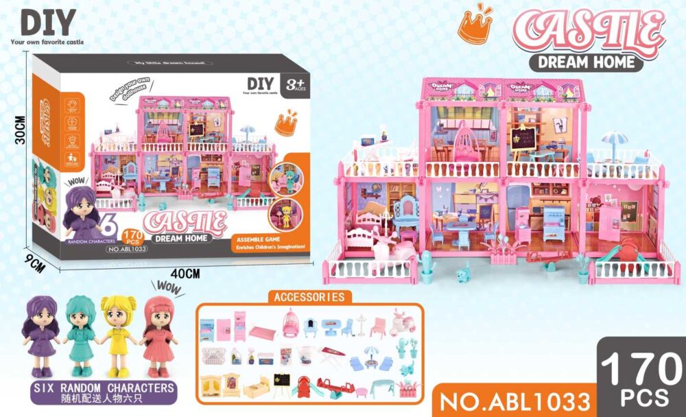 Κουκλόσπιτο DIY - Dream Home - ABL-1033 - 170pcs - 555556