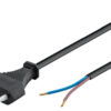 GOOBAY καλώδιο τροφοδοσίας Euro male 2x0.75 mm² 50085, 1.5m, μαύρο