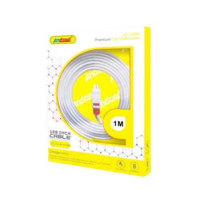 Andowl Καλώδιο μεταφοράς δεδομένων USB 2.0 1m Lightning QY-C068C - Data Cable