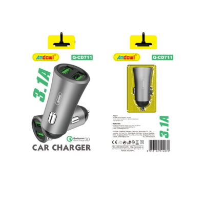 Andowl Φορτιστής αυτοκινήτου 3.1A Q-CD711 - Car charger