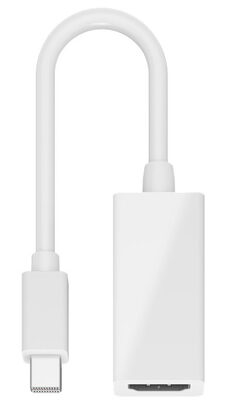GOOBAY καλώδιο mini DisplayPort σε HDMI θηλυκό 51729, 0.15m, λευκό