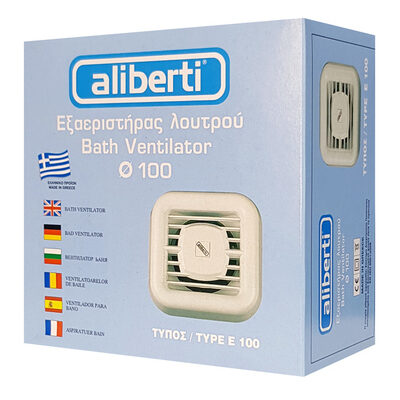 ALIBERTI εξαεριστήρας λουτρού Type E 100, λευκός