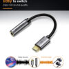 CABLETIME αντάπτορας USB-C σε 3.5mm CT-CMAUDIO, γκρι
