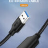 CABLETIME καλώδιο προέκτασης USB CT-AMAFN, 5Gbps, 2m, μαύρο