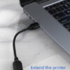 CABLETIME καλώδιο προέκτασης USB CT-AMAF2, 3A, 480Mbps, 3m, μαύρο