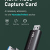 CABLETIME video capture CT-HVC-AB, HDMI/USB σύνδεση, 4K/30Hz, μαύρο