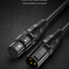 CABLETIME καλώδιο μικροφώνου XLR 11B24, 3-pin, 24AWG, 10m, μαύρο