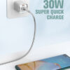 LDNIO καλώδιο Ligntining σε USB LS652, 30W, 2m, γκρι