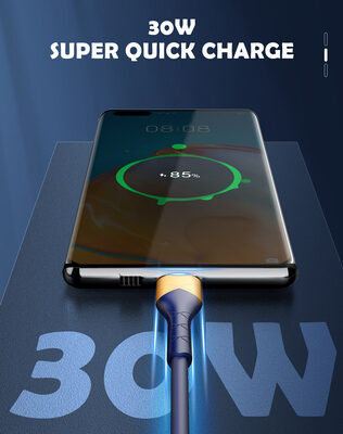 LDNIO καλώδιο Lightning σε USB LS801, 30W, 1m, μπλε
