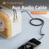 CABLETIME καλώδιο ήχου 3.5mm σε 6.35mm CT-AV321-H11G, 1m, μαύρο