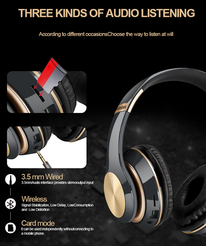 Ασύρματα ακουστικά - Headphones - Τ5 - 540054 - Dark Blue