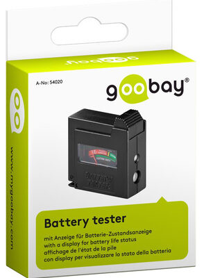 GOOBAY battery tester 54020, για AAA/AA/C/D/9V/N, μαύρο