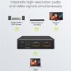 GOOBAY HDMI audio extractor 58469, 4K/30Hz, μαύρο