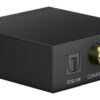 GOOBAY μετατροπέας ήχου 58493, Coaxial/Toslink σε 2x RCA, μαύρος