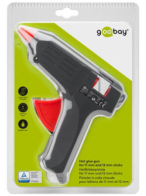 GOOBAY θερμικό πιστόλι σιλικόνης 59176, 20W, 11-12mm, μαύρο