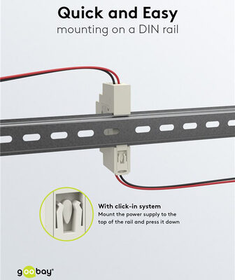 GOOBAY τροφοδοτικό 59574 για DIN rail, 5V/2.4A, 12W, IP20