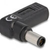 DELOCK αντάπτορας τροφοδοσίας 60008, USB-C σε Dell 7.4x5mm, 90°, μαύρος