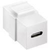 GOOBAY keystone module USB-C 3.2 Gen 2 61262, θηλυκό σε θηλυκό, λευκό