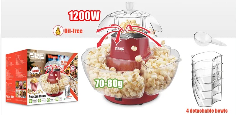 Συσκευή παρασκευής Popcorn - KA2040 - DSP - 615136