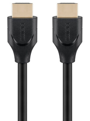 GOOBAY καλώδιο HDMI 2.1 61638, Ethernet, ARC, 8K/60Hz 48 Gbps, 1m, μαύρο