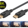 GOOBAY καλώδιο DisplayPort 61699, 8K/60Hz, 32.4 Gbps, 5m, μαύρο