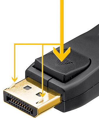 GOOBAY καλώδιο DisplayPort 61713, 4K/60Hz, 21.6 Gbps, 3m, μαύρο