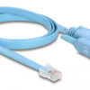 DELOCK καλώδιο serial RS-232 DB9 σε RJ45 63353, 1m, μπλε