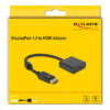DELOCK αντάπτορας DisplayPort σε HDMI 63585, 4K/30Hz, active, μαύρος