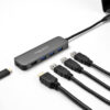 DELOCK docking station 64171, 5 θυρών, USB-C σύνδεση, 85W PD, 4K, γκρι