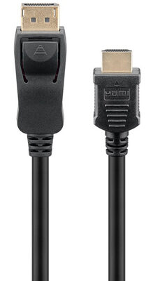 GOOBAY καλώδιο DisplayPort σε HDMI 64835, 4K/30Hz, 1m, μαύρο