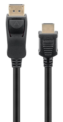 GOOBAY καλώδιο DisplayPort σε HDMI 64835, 4K/30Hz, 1m, μαύρο