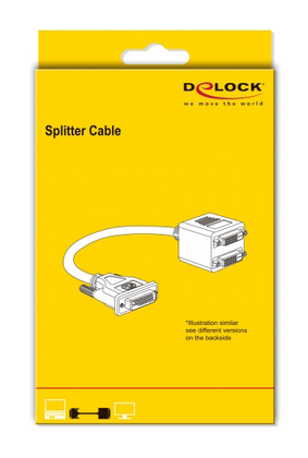 DELOCK HDMI splitter 65226 με Ethernet, 2 σε 1, 1080p, μαύρο