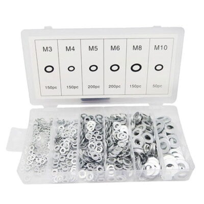 Ροδέλες αλουμινίου 900τμχ - 900pcs Lock washer assortment