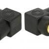 DELOCK αντάπτορας 66168 RCA αρσενικό σε RCA θηλυκό, γωνιακός, μαύρος