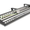 DELOCK Keystone patch panel 66237, 19"/1U, 16x ports, 3x γάντζοι, μαύρο