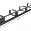 DELOCK Cable Managment για rack 66658, 4 θέσεων, 1U, μεταλλικό