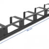 DELOCK cable management 66659 για rack 19"/1U, 5x γάντζοι, μαύρο