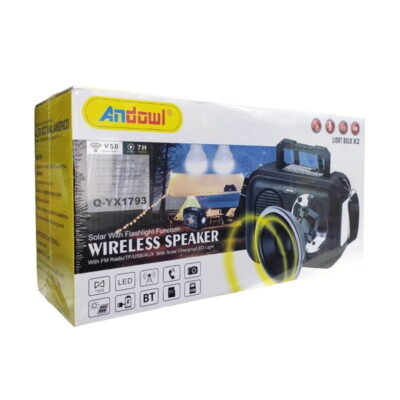 Andowl Q-YX1793 ηλιακό φορητό ηχείο με USB - Solar wireless speaker