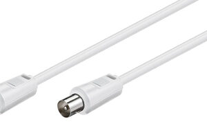 GOOBAY καλώδιο κεραίας αρσενικό 68145, <70dB, CCS, 1.5m, λευκό
