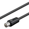 GOOBAY καλώδιο κεραίας αρσενικό 68148, <70dB, CCS, 2.5m, μαύρο