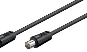GOOBAY καλώδιο κεραίας αρσενικό 68150, <70dB, CCS, 5m, μαύρο