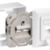 GOOBAY επιτοίχια πρίζα CAT 6 68244, 2x RJ45, 80x80mm, λευκή