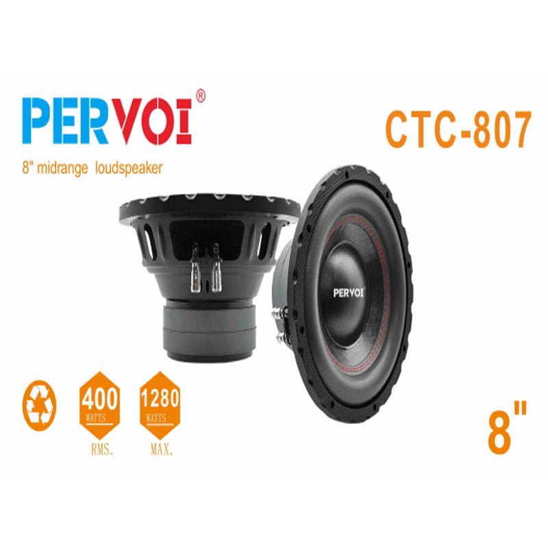 PerVoi Ηχείο Αυτοκινήτου 8" 1280W CTC-807 - Midrange speaker