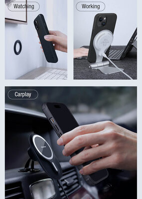 NILLKIN θήκη Super Frosted Shield Pro Magnetic για iPhone 15, μαύρη