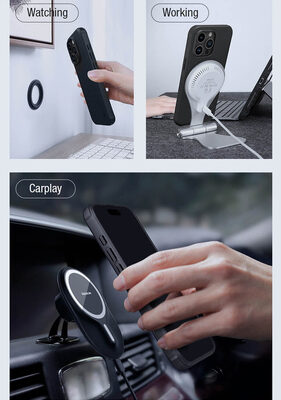 NILLKIN θήκη Super Frosted Shield Pro Magnetic, iPhone 15 Pro, πράσινη