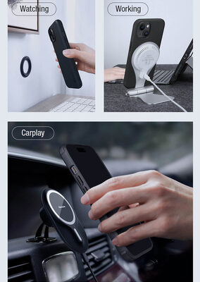 NILLKIN θήκη Super Frosted Shield Pro Magnetic για iPhone 15 Plus, μπλε
