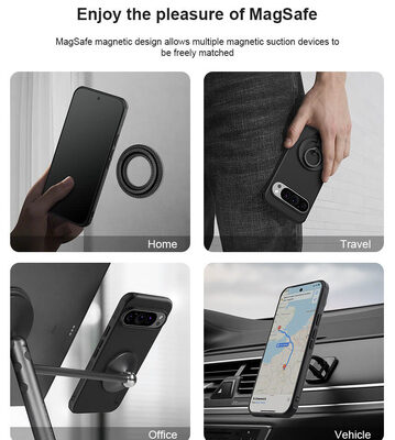 NILLKIN θήκη Super Frosted Shield Pro Magnetic για Google Pixel 9 Pro XL, μαύρη